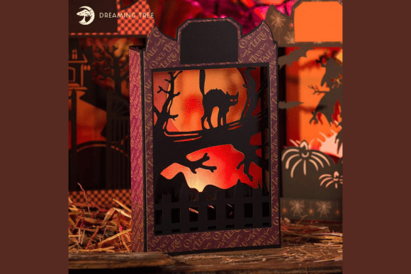 3D Halloween SVG Box Card Adds Spooky Charm to Local Branding