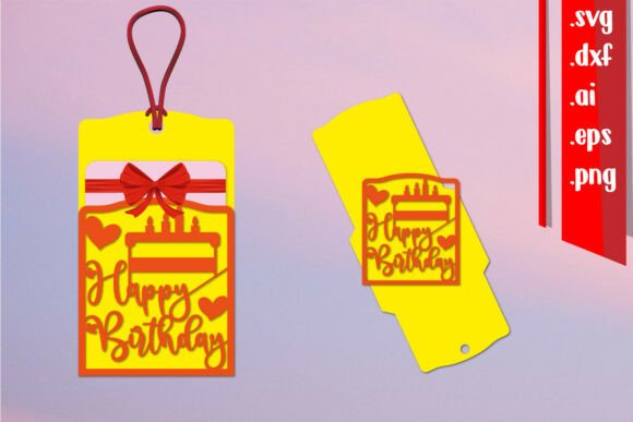3D SVG Birthday Gift Card Holder Papercut: A Fresh Touch for Local Business Branding