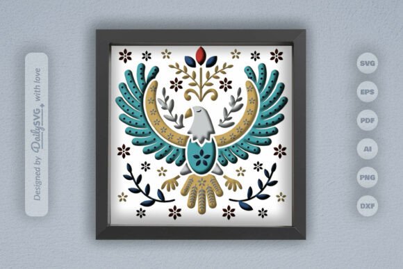4th July Eagle Folk Art Shadow Box Review