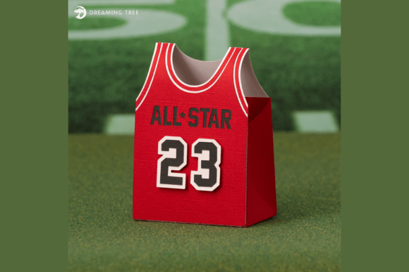 Basketball Jersey Treat Box 3D SVG for Sports-Themed Digital Products