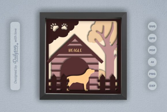 Dog House Layered Papercut - Beagle: A Designer's Real-World Embroidery Review