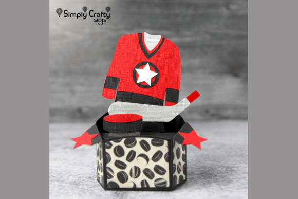 Hockey Time Card 3D SVG for Sports Branding