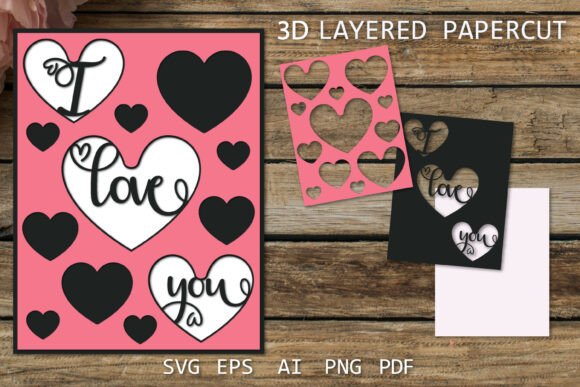 Layered Valentines Day Card SVG Review for Real Embroidery Projects
