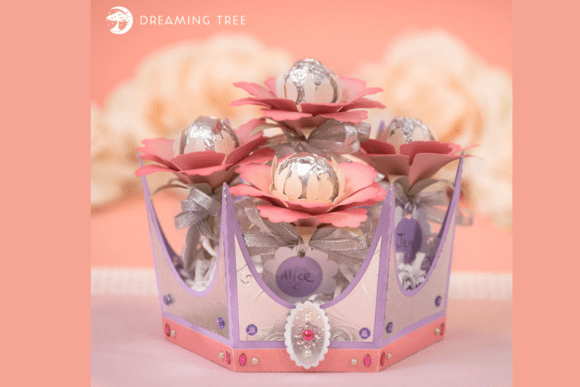 Lollipop Favors Crown SVG: Royal Charm for Embroidery Projects