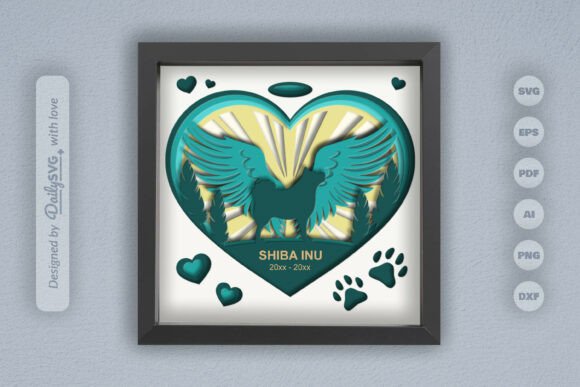 Memorial Dog Shiba Inu Layered Papercut Review