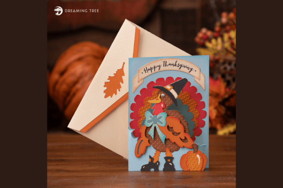Tom Turkey Card SVG: A 3D Thanksgiving Design That Elevates Seasonal Branding