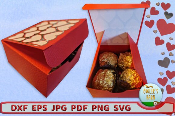 Valentine Favours Box: A 3D SVG Design for Festive, Heartfelt Branding