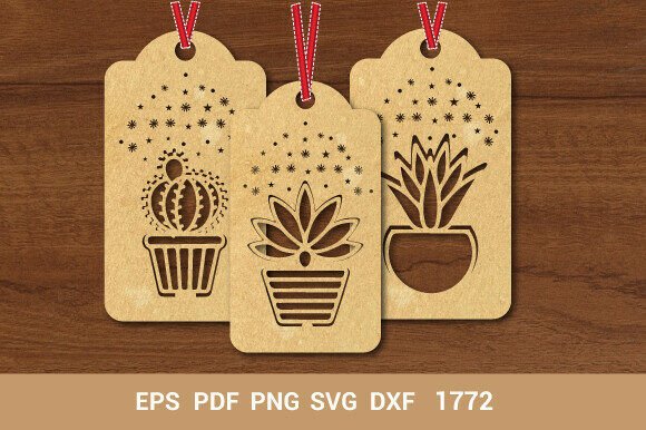 Wooden Gift Tag SVG Paper Cut 1772: A 3D SVG Floral Composition for Real Design Projects